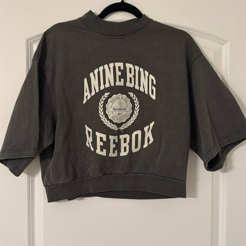 Reebok Anine Bing cropped crew shirt